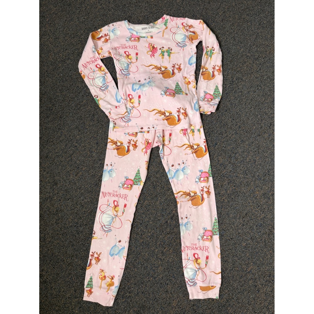 Books to Bed 'The Nutcracker' Girl's Long Sleeve Pant Pajama Set Youth Size 10